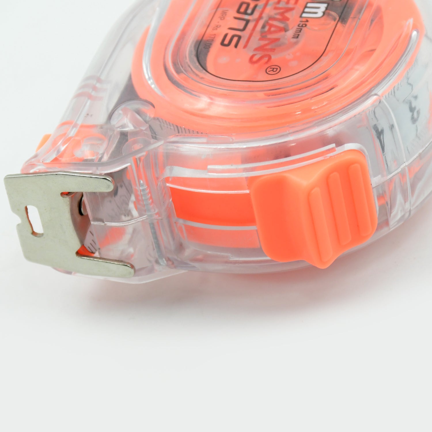 9440 5 Meter Measuring Tape with Press Release Locking System, Measuring Tape with Transparent Gripper for Engineering/Hight/Decoration Measurement 9440 5 Meter Measuring Tape with Press Release Locking System, Measuring Tape with Transparent Gripper for Engineering/Hight/Decoration Measurement